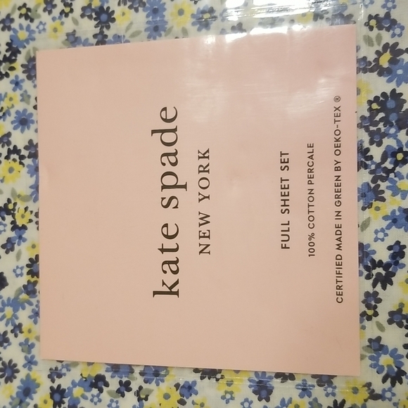 💕KATE SPADE💕 4 Piece Full Sheet Set 100% Cotton Percale ~ Full Size NWT - Picture 4 of 8